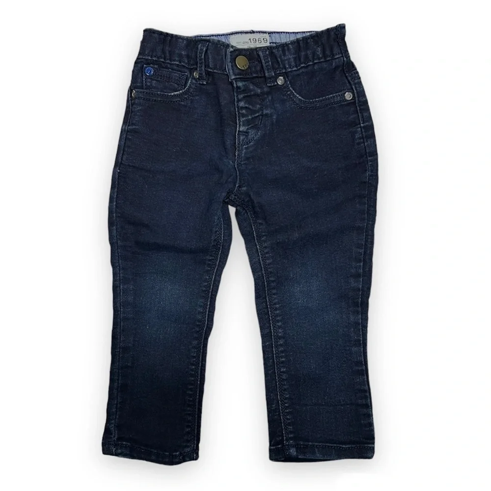 GAP Dark Wash 1969 Skinny Jeans Baby 18-24‎ months